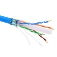 Информационный кабель экранированный F/UTP 4х2 CAT6, LSZH, синий