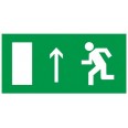 Знак ``Направление к эвакуационному выходу прямо`` 150х300мм EKF PROxima