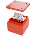 Коробка стальная FS с гладкими стенками и клеммниками, IP66,150х150х80мм,5р, 450V,10A, 6мм.кв.