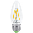 Лампа светодиодная LED-СВЕЧА-deco 5Вт 220В Е14 4000К 450Лм прозрачная IN HOME