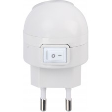 Ночник светодиодный NLE 08-LW белый с выключателем вращающийся 360 градусов 230В IN HOME