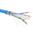 Информационный кабель экранированный F/UTP 4х2 CAT6, PVC, синий