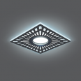 Светильник Gauss Backlight BL126 Квадрат. Черный, Gu5.3, 3W, LED 4000K 1/40