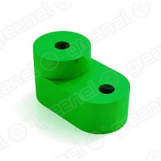 Изолятор угловой для нулевой шины цвет зеленый (100шт/уп)