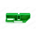 Изолятор для установки нулевой шины на DIN-рейку 35мм цвет зеленый (100шт/уп)
