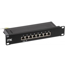 ITK 1U патч-панель кат.6 STP 8 портов 10` Dual IDC