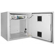 ITK Шкаф уличный 19` 9U 650x600, IP55 металл дверь, серый
