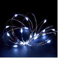 LIGHTING Гирлянда роса 2м 20 светодиодов белый свет IP20 прозрачный шнур 0,3м 2АА IEK