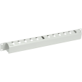 ITK 19` металлический кабельный органайзер с крышкой, 1U, серый
