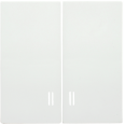 HB-2-1-ББ Накладка 2 клав. с индик. BOLERO белый IEK