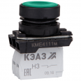 Кнопка КМЕ4111м-зелёный-1но+1нз-цилиндр-IP40-КЭАЗ