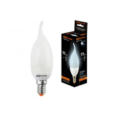 Лампа энергосберегающая КЛЛ-СW-11 Вт-4000 К–Е14 (TDM) (свеча на ветру) (mini)