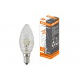 Лампа накаливания `Витая свеча` прозрачная 40 Вт-220 В-Е14 TDM 