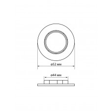 Кольцо для патрона Е27, термостойкий пластик, черный, TDM