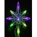Декоративный элемент на ёлку светодиодный `Звезда` 9LED, 20см, мультиколор, 2хAA , TDM