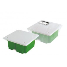 Распаячная коробка СП 92х92х45мм, крышка, метал. лапки, IP20, инд. штрихкод, TDM