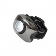 S-HL011-C Gun Metal Фонарь Uniel серии Стандарт «Bright eyes — comfort» (налобный фонарь), алюминиевый корпус, 1 LED, упаковка — кламшелл, 3хААА н/к