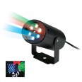 ULI-Q306 4W/RGB BLACK XMAS Светодиодный светильник-проектор. Проекция «рождество», RGB. Кабель с вилкой, 220В. TM Volpe.