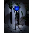 USL-C-454/PT305 BLUE TULIP Садовый светильник на солнечной батарее `Синий тюльпан`. Белый свет. 1*LR аккумулятор в/к. IP44. TM Uniel.