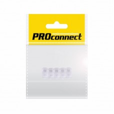 Разъем телефонный PROconnect на кабель, штекер 4Р4С (Rj-10), под обжим, 5 шт., пакет БОПП