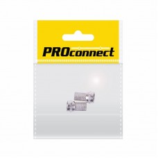 Разъем антенный на кабель, штекер F для кабеля RG-6, (2шт.) (пакет) PROconnect