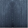 Гирлянда `Светодиодный Дождь` 2х3м, постоянное свечение, прозрачный провод, 230 В, диоды БЕЛЫЕ, 760 LED