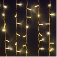 Гирлянда `Светодиодный Дождь` 2х3м, постоянное свечение, прозрачный провод, 230 В, цвет: Золото, 760 LED