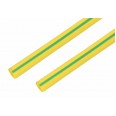 Термоусадочная трубка REXANT 50,0/25,0 мм, желто-зеленая, упаковка 10 шт. по 1 м