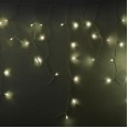 Гирлянда Айсикл (бахрома) светодиодный, 5,6 х 0,9 м, с эффектом мерцания, БЕЛЫЙ провод `КАУЧУК`, 230 В, диоды ТЕПЛЫЙ БЕЛЫЙ, 240 LED NEON-NIGHT