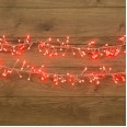 Гирлянда `Мишура LED` 3 м прозрачный ПВХ, 288 диодов, цвет красный