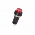 Выключатель-кнопка 250V 1А (2с) ON-(OFF) Б/Фикс (на размыкание) красная REXANT