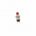 Выключатель-кнопка металл 220V 2А (2с) (ON)-OFF d7.2 красная Micro REXANT