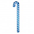 Елочная фигура `Карамельная палочка` 121 см, цвет синий/белый