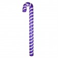 Елочная фигура `Карамельная палочка` 121 см, цвет фиолетовый/белый