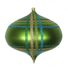 Елочная фигура `Волчок` 16 см, цвет зеленый мульти