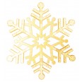 Елочная фигура `Снежинка резная`, 81 см, цвет золотой