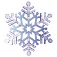 Елочная фигура `Снежинка резная`, 81 см, цвет синий