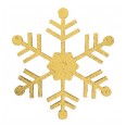 Елочная фигура `Снежинка классическая`, 66 см, цвет золотой