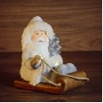 Керамическая фигурка `Дед Мороз на санях` 13*9,5*14 см