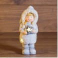 Керамическая фигурка `Снегурочка со звездой` 7,5*7,5*18 см