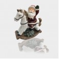 Керамическая фигурка «Дед Мороз на коне» 35х15х39.8 см