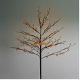 Дерево комнатное `Сакура`, коричневый цвет ствола и веток, высота 1.2 метра, 80 светодиодов теплого белого цвета, трансформатор IP44 NEON-NIGHT