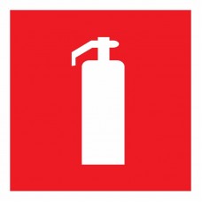 Наклейка знак пожарной безопасности `Огнетушитель`100*100 мм Rexant