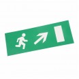Наклейка для аварийного светильника `Направление к эвакуационному выходу направо вверх` REXANT