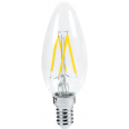 Лампа светодиодная LED-СВЕЧА-PREMIUM 5.0Вт 220В Е14 4000К 450Лм прозрачная ASD