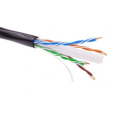 Информационный кабель неэкранированный U/UTP 4х2 CAT6A, PE, чёрный
