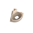 Торцевая крышка для углового профиля с отверстием 16х16 мм
