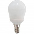 Лампа энергосберегающая, 11W 220V E27 2700K шарик, ELC82
