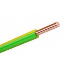 Провод медный монтажный ПуВнг(A)-LS 1х6 мм2 желто-зеленый