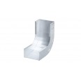 Угол вертикальный внутренний 90 градусов 50х100, 2,0 мм, в комплекте с крепежными элементами и соединительными пластинами, необходимыми для монтажа
